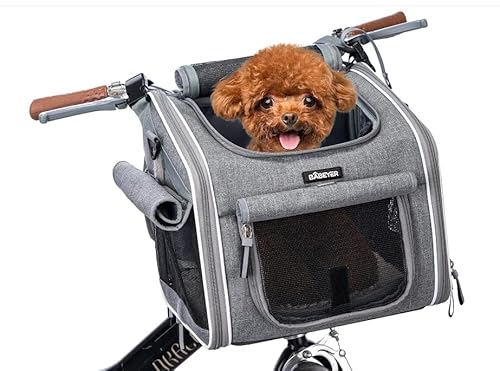 Hundefahrradkorb, erweiterbarer weicher Haustier-Tragerucksack mit 4-offenen Türen von Sosisul