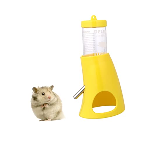 Haustier-wasserflasche Zwerghamster Trinkflasche Für Hamster Wasserspender Wasserflaschenspender Für Hamster Wasserflasche Für Hamster Rostfreie Wasserflasche Hamsterwasser Yellow Sosoport von Sosoport