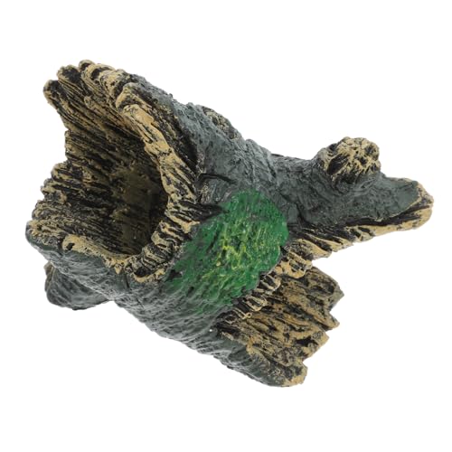 Sosoport Lebensraum Für Reptilien Eidechsen Und Schlangen Baumstamm-Ornament Aus Harz Für Aquarium Und Süßwassertank Höhle Als Versteck Und Dekoration Für Schlangentank Und Fischtank von Sosoport