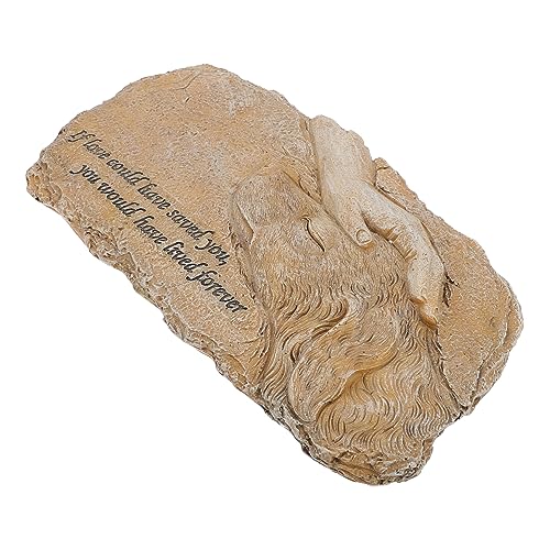 Sosoport 1 Pc Engel Katze Hund Statue Harz Pet Memorial Stein Garten Tier Dekorative Memorial Pet Tribut Statue von Sosoport