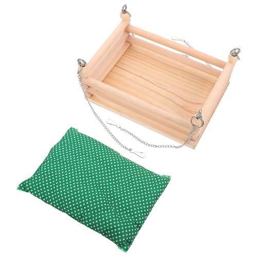 Sosoport Hamster-wohnraum Hängematte Aus Holz Zum Aufhängen Warmes Haustierbett Sicheres Versteck für Haustiere von Sosoport