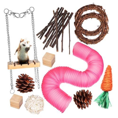 Sosoport 1satz Hamster Holzspielzeug Für Kleintiere Kau Und Spielzeug Für Hamster Zahnpflege Und Beschäftigung Für Käfig Und Spielumgebung Sosoport 1satz Hamster Holzspielzeug Für Kleintiere Kau Und Spielzeug Für Hamster Zahnpflege Und Beschäftigung Für Käfig Und Spielumgebung von Sosoport