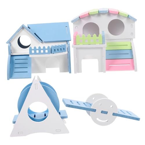 Sosoport 1 Satz Hamsternest Hamsterversteck Im Käfig Hamsterbiss Spielzeug Heimtierbedarf Meerschweinchen Verstecken Zubehör Für Meerschweinchen Leiter Hamsterhaus PVC-Platte Sosoport 1 Satz Hamsternest Hamsterversteck Im Käfig Hamsterbiss Spielzeug Heimtierbedarf Meerschweinchen Verstecken Zubehör Für Meerschweinchen Leiter Hamsterhaus PVC-Platte von Sosoport