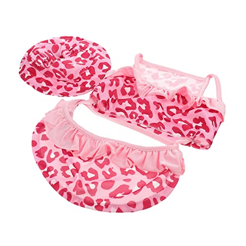 Sosoport 1 Satz Haustier-Badeanzug Welpe Hund Badehose Kapuzenpullover Für Hunde Hundekleidung Hund Sommer Großes Hundezubehör Dackel Strand-Badeanzug Für Haustiere Hundeparty Rosa Elasthan von Sosoport
