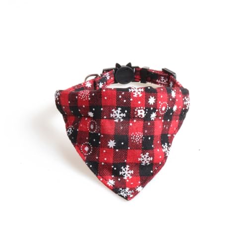 Sosoport 1 Satz Haustier Halsband Set verstellbares Hundehalsband mit Fliege Kostüm Fliege Fliege Bogen weihnachtsdeko dreiecksschal Weihnachten Haustierhalsband Schneeflockenkragen Pu rot von Sosoport