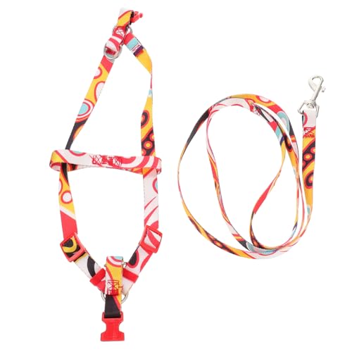 Sosoport 1 Satz Hundeleine sicherungsgurt sicherheitsfäden hundelaufband hundegurt hundehalsbänder hundekragen Seil zum Laufen für Haustiere Katzengeschirr und Leine Hundegeschirr Nylon rot von Sosoport