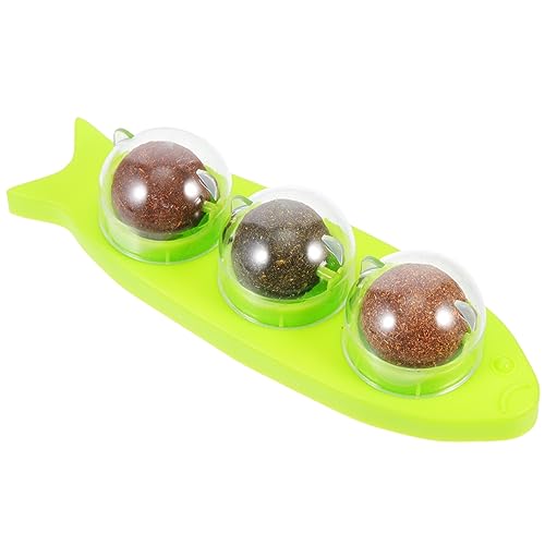 Sosoport 1 Satz Katzenminze Spielzeug lecken Spielzeug Katzen Katzenwand interaktives katzenspielzeug Interactive cat Toy Twerking-Spielzeug Spielzeuge Katze nip Ball Kompakte Katzenminze von Sosoport