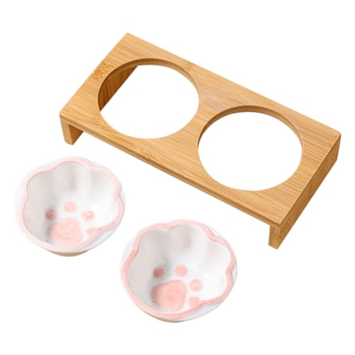 Sosoport 1 Satz Katzennapf Katzennäpfe Mit Deckel Erhöhte Katzenfutternäpfe Katzen-Slow-Feeder-schüssel, Nassfutter Interaktives Katzenspielzeug Erhöhte Futternäpfe Für Katzen Gießen Bambus Sosoport 1 Satz Katzennapf Katzennäpfe Mit Deckel Erhöhte Katzenfutternäpfe Katzen-Slow-Feeder-schüssel, Nassfutter Interaktives Katzenspielzeug Erhöhte Futternäpfe Für Katzen Gießen Bambus von Sosoport