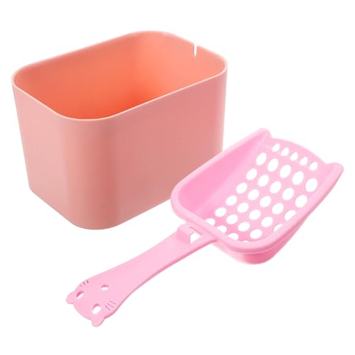 Sosoport 1 Satz Katzenstreu-Schaufel-Set Katzenminze Wurf Kratzer Post Spülbar Scoop Gehäuse Reinigungswerkzeuge Für Katzenstreu Katzensandschaufel Streuschaufel Rosa Plastik von Sosoport
