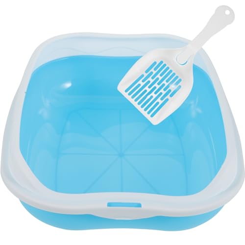 Sosoport 1 Satz Katzentoilette Katzenstreu Katzenhöhle Streuschaufel Katzenpfanne Katzenspielzeug Katzen-PIPI-pad Katze Bettpfanne Kätzchentoilette Plastik Sky-Blue Sosoport 1 Satz Katzentoilette Katzenstreu Katzenhöhle Streuschaufel Katzenpfanne Katzenspielzeug Katzen-PIPI-pad Katze Bettpfanne Kätzchentoilette Plastik Sky-Blue von Sosoport