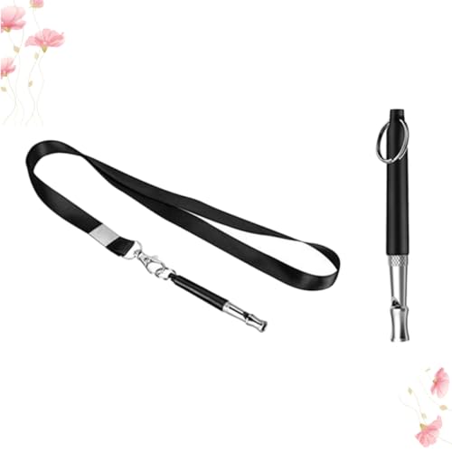 Sosoport 1 Satz Knopfklicker mit Handschlaufe Haustier Welpen-Essentials Hundekotschaufel Hundepuzzles für kleine Hunde Welpenspielzeug Dog Whistles hundegurt Clickertraining für Hund Black von Sosoport