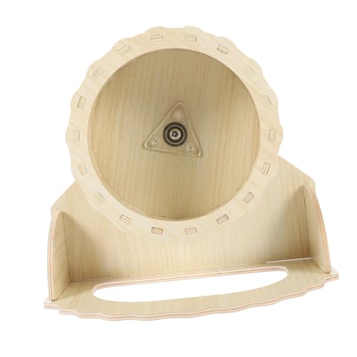 Sosoport Spielzeug-hamsterrad Chinchilla-Rad Holz Laufrad Für Haustiere Übungsspielzeug Für Hamster Spielzeug Für Kleintiere von Sosoport
