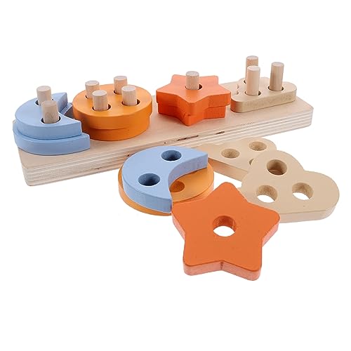 Sosoport Intelligenzspielzeug Für Papageien Holzblock-Puzzles Für Vögel Vogelspielzeug Sittichspielzeug Für Den Käfig Vogelkäfig-Spielzeug von Sosoport