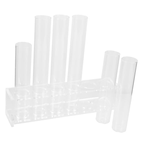 Sosoport 1 Satz hydroponische Vase Geländer Luftpflanzenhalter einzigartig Kugel Röhren Glaswaren pflanzenvermehrung Reagenzglasvase Reagenzgläser aus Glas für Pflanzen Plastik Transparent von Sosoport
