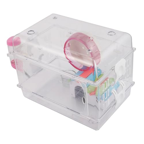 Sosoport Stilvoller Hamsterkäfig Mit Laufrad Futternapf Und Auslaufsicherer Wasserflasche Zufälliger Stil Sosoport Stilvoller Hamsterkäfig Mit Laufrad Futternapf Und Auslaufsicherer Wasserflasche Zufälliger Stil von Sosoport
