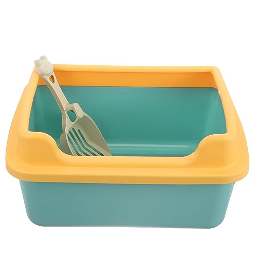 Sosoport 1satz Semi-geschlossene Katzenstreu Box Mit Schaufel Praktisches Zuhause Für Katzen Große Und Komfortable Litter Box Für Kätzchen Und Katzen Einfach Zu Reinigende von Sosoport