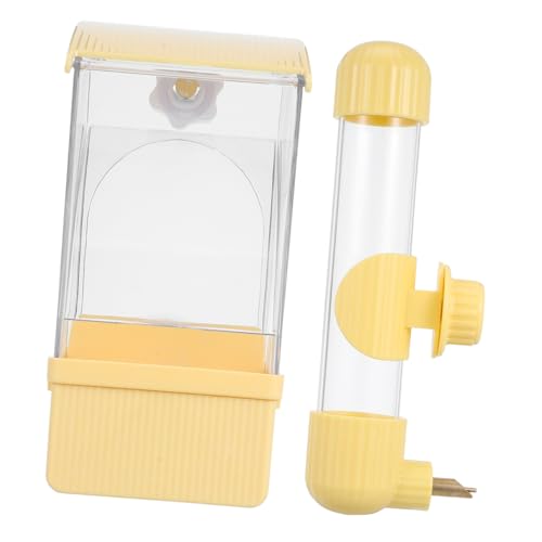 Sosoport 1 Set Papageien-Futter- Und Wasserspender-Set: Automatischer Futterbehälter Für Vogelkäfige – Kunststoff-Design Für Nymphensittiche, Wellensittiche Und Unzertrennliche Sosoport 1 Set Papageien-Futter- Und Wasserspender-Set: Automatischer Futterbehälter Für Vogelkäfige – Kunststoff-Design Für Nymphensittiche, Wellensittiche Und Unzertrennliche von Sosoport