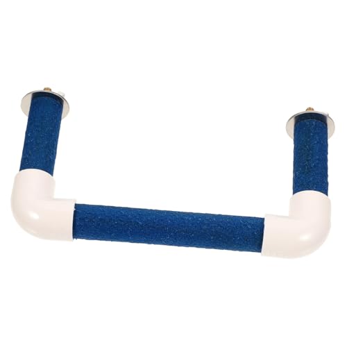 Sosoport Papagei Sand Barsch Vogel Pfote Schleifen Stick Spielzeug Interaktive Vogel Barsch Stehen Sittich Barsch PVC 14cm von Sosoport