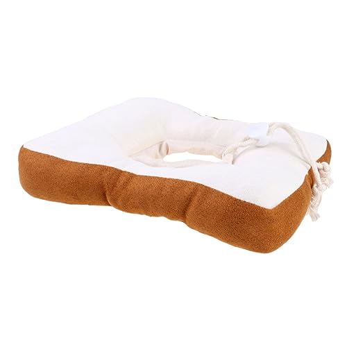 Sosoport 1 Stück Anti-leck-Kragen Schutz Krapfen Schnauze Katzenhalsbänder Kleines Kätzchen Lecken Haustier Für Katzen Katzenbuster Neckisch Nacken Name Schild Light Brown von Sosoport
