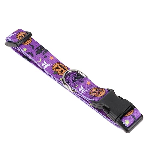 Sosoport Halloween Haustierhalsband Violett Dekoratives Halsband Für Hunde Mit Festlichem Design Leicht Und Langlebig Für Komfortable Trageerfahrung Passend Zu Halloween-Dekorationen von Sosoport