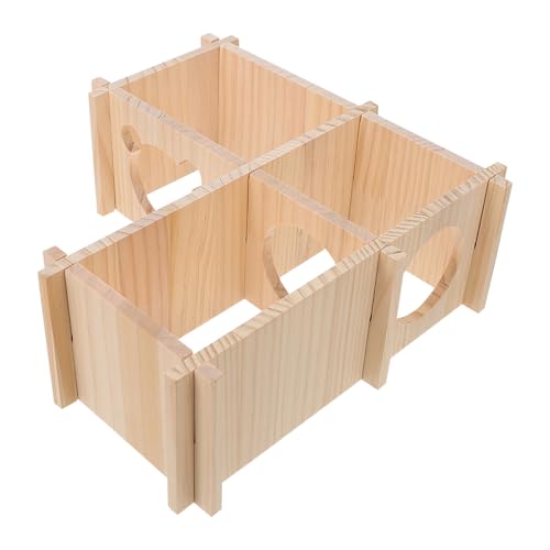 Sosoport 1 Stück Holz Hamster Nest für Kleintiere Gemütliches Schlafnest mit Spielmöglichkeiten für Hamster Meerschweinchen und Andere Nager Aus Natürlichem Geruchsneutralem Holz Gefertigt Sosoport 1 Stück Holz Hamster Nest für Kleintiere Gemütliches Schlafnest mit Spielmöglichkeiten für Hamster Meerschweinchen und Andere Nager Aus Natürlichem Geruchsneutralem Holz Gefertigt von Sosoport