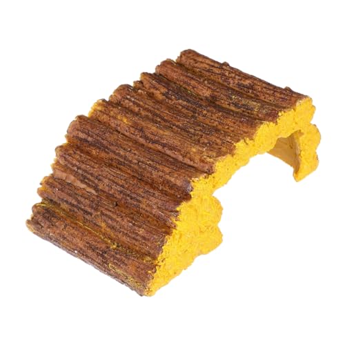 Sosoport 1 Stück Kletterplattform für Aquarien Klettern Zubehör für Aquarien Panzer Schildkrötenbecken Aquariumzubehör Schildkrötenplattform Aquarienverzierung Tankvorräte Harz Yellow von Sosoport