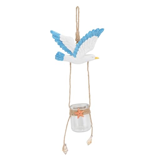Sosoport 1 Stück Wandvase Aus Glas Wohnaccessoires Fälschung Dekorationen Drinnen Hängedekoration Wandblumenvase Kunstglasvase Heimdekoration Zimmerblumenpflanzer Harz Blue von Sosoport