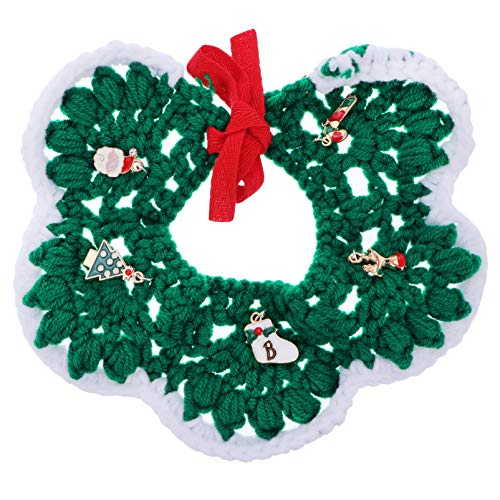 Sosoport 1stück Einstellbare Weihnachtsdeko Für Haustiere Handgefertigtes Hundehalsband Für Hunde Und Katzen Für Festtagsfeiern von Sosoport