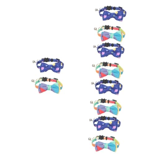 Sosoport 10 STK Katzenhalsband mit Glocke Abreißhalsbänder für Haustiere Hundehalsband mit Schnellverschluss sicheres katzenhalsband Kitten Halsband Kätzchenhalsbänder Kätzchen-Halsband von Sosoport