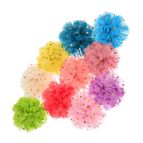 Sosoport 10 Stück Blumenhalsband Für Hunde Dekorblumen Haustierhalsband Chiffon Blumen Hundehalsband Mit Befestigter Blume Hundehochzeits Blumenhalsband Haustier von Sosoport