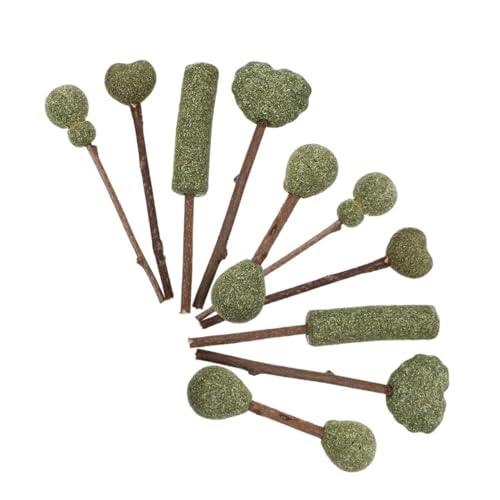 Sosoport 10pcs Lutscher Sticks Für Katzen Natürliche Snacks Robuste Katze Spielzeug Gemischte Farben von Sosoport