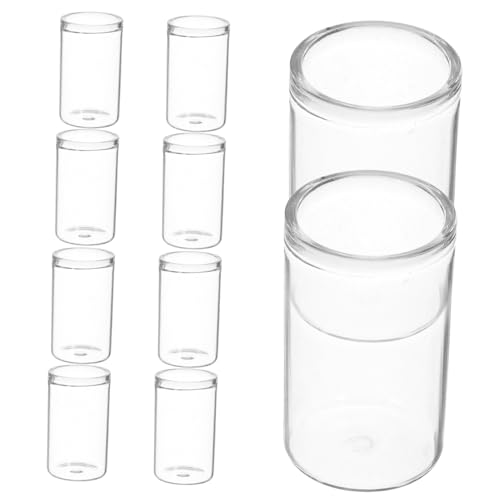 Sosoport 10 Stück Mini Sukkulente Glasflasche Moos Pflanzer Pot Terrarium-glasflasche Reagenzglasvase Saftige Squeeze-bewässerungsflasche Kleine Vasen Mini-blumenvase Transparent von Sosoport