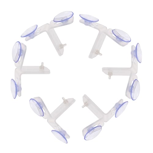 Sosoport 10stücke Aquarium Trennwand Clips Mit Saugnapf Halterung Für Isolation Von Aquarien Und Glasklemmen Für Zucht Und Trennung Von Fischen von Sosoport