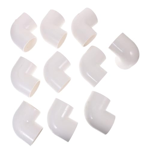 Sosoport 10St PVC90-Grad-Ellbogen Aquarium Tauchteichpumpe Wasserspender Wassertankpumpe aquaristik zubehör PVC-Wasserrohrverbinder Zubehör für Aquarien Ellbogenschlauch für Aquarien Black von Sosoport