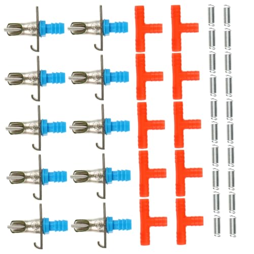 Sosoport Robuste Automatische Tränke 10 Stück Wasserspender Doppelfeder Einfach Zu Installierender Futterspender Für Haustiere Sosoport Robuste Automatische Tränke 10 Stück Wasserspender Doppelfeder Einfach Zu Installierender Futterspender Für Haustiere von Sosoport