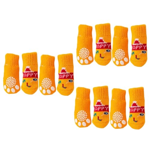 Sosoport 12 STK Haustier Socken Schuhe Für Katzen Welpensocken Atmungsaktive Socken Für Haustiere Haustiersocken Pfotenschützer Für Haustiere Welpenabdeckung Garn Tragbar Haustierschuhe von Sosoport