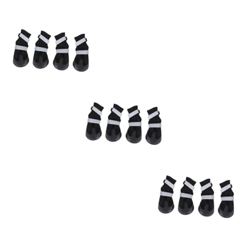 Sosoport 12 STK Hund Warme Stiefel Chihuahua-Schuhe Hundeschuhe Für Kleine Hunde Pfotenabdeckungen Für Hunde Welpe Hundeschuhe Für Haustiere Hundepfotenschutz Langer Lauf Winterschuhe Sosoport 12 STK Hund Warme Stiefel Chihuahua-Schuhe Hundeschuhe Für Kleine Hunde Pfotenabdeckungen Für Hunde Welpe Hundeschuhe Für Haustiere Hundepfotenschutz Langer Lauf Winterschuhe von Sosoport