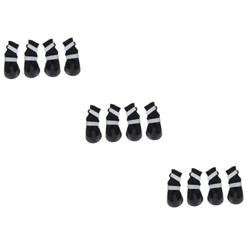 Sosoport 12 STK Haustier Hund Winterschuhe Hundeschuhe mittel rutschfeste Haustierschuhe hundepfote Hunde pfotenschutz Schneestiefel Haustier-Hundeschuhe Stiefel für Haustierhunde der Hund Sosoport 12 STK Haustier Hund Winterschuhe Hundeschuhe mittel rutschfeste Haustierschuhe hundepfote Hunde pfotenschutz Schneestiefel Haustier-Hundeschuhe Stiefel für Haustierhunde der Hund von Sosoport