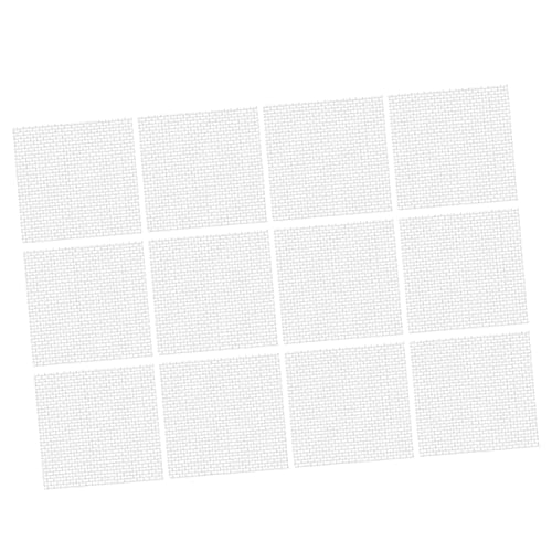 Sosoport 12 Stück Aquatisches Netz aquariumpflanzen aquariumpumpen Aquarium Pump Maschendraht Mesh-Pad für Aquarien Robustes Mesh-Pad verschleißfestes Aquariengitter Rostfreier Stahl Silver von Sosoport