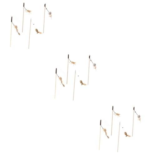 Sosoport 12stücke Katzen-Spielzeug Mit Holzgriff Und Plüschanhänger Interaktive Katzenangel Mit Glöckchen Für Aktives Spielen Und Bindung Zu Haustieren Verschiedene Designs Sosoport 12stücke Katzen-Spielzeug Mit Holzgriff Und Plüschanhänger Interaktive Katzenangel Mit Glöckchen Für Aktives Spielen Und Bindung Zu Haustieren Verschiedene Designs von Sosoport