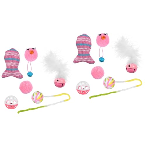 Sosoport 12 Stück Katzenspielzeug Interaktives Katzenspielzeug Haustierglockenspielzeug Katzenplüsch Kauspielzeug Katzenspielspielzeug Katzenschleifspielzeug Katzenglockenspielzeug Sosoport 12 Stück Katzenspielzeug Interaktives Katzenspielzeug Haustierglockenspielzeug Katzenplüsch Kauspielzeug Katzenspielspielzeug Katzenschleifspielzeug Katzenglockenspielzeug von Sosoport