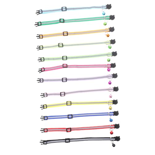 Sosoport Breakaway Katzenhalsband 12-TLG. Set Kätzchenhalsband Reflektierende Katzendeko Glockenhalsbänder Heimtierbedarf Sosoport Breakaway Katzenhalsband 12-TLG. Set Kätzchenhalsband Reflektierende Katzendeko Glockenhalsbänder Heimtierbedarf von Sosoport