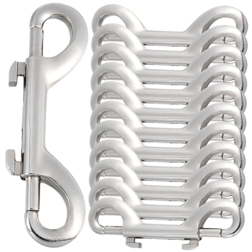 Sosoport Verbindungshaken für Hunde 12er-Pack Doppelseitige Karabinerhaken Aus Metall für Haustierleinen und Rucksackgurte Sosoport Verbindungshaken für Hunde 12er-Pack Doppelseitige Karabinerhaken Aus Metall für Haustierleinen und Rucksackgurte von Sosoport