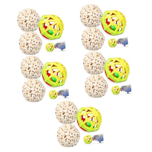 Sosoport 15 STK Vogel Spielzeugball Hamsterzubehör Hasenspielzeug für Kaninchen Bird Toys Vogelspielzeug Kaninchenspielzeug Vogelkäfig Conures-Spielzeug Vogeltrainingsspielzeug Puzzle Vögel Sosoport 15 STK Vogel Spielzeugball Hamsterzubehör Hasenspielzeug für Kaninchen Bird Toys Vogelspielzeug Kaninchenspielzeug Vogelkäfig Conures-Spielzeug Vogeltrainingsspielzeug Puzzle Vögel von Sosoport