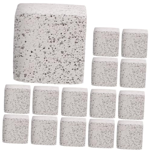 Sosoport 15St Hamster Backenzahn Kaninchen Wurf meerschweinchen Futter Hängematte Tiere Hamster hamsterspielzeug Kleintierbedarf Hamster-Backenzahnblöcke Vulkangestein Light Grey von Sosoport