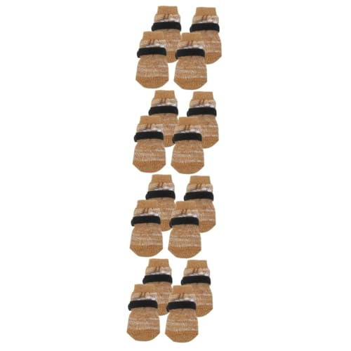 Sosoport 16 Stück Hundesocken Welpenzubehör Pfoten Bezaubernde Haustiersocken Tragbare Warme Socken Verschleißfeste Haustiersocken Waschbare Pfotenschützer Pfotensocken Waschbare von Sosoport