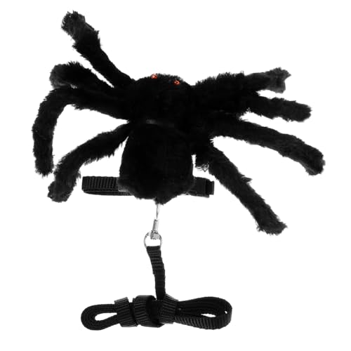 Sosoport 1stück Verstellbares Spider-Geschirr Mit Zugleine Für Haustiere Halloween Weihnachten Schwarz Langlebiges Material Für Hundetraining von Sosoport