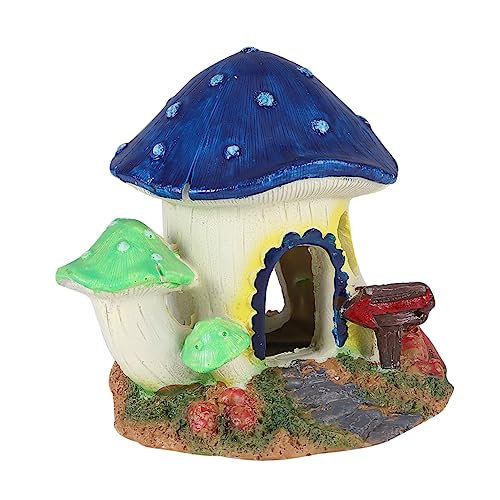 Sosoport 1stück Fisch Tank Dekoration Pilzhaus Aquarium Ornament Für Fische Und Garnelen Für Süß Und Einfach Zu Reinigen Unterwasserlandschaft von Sosoport