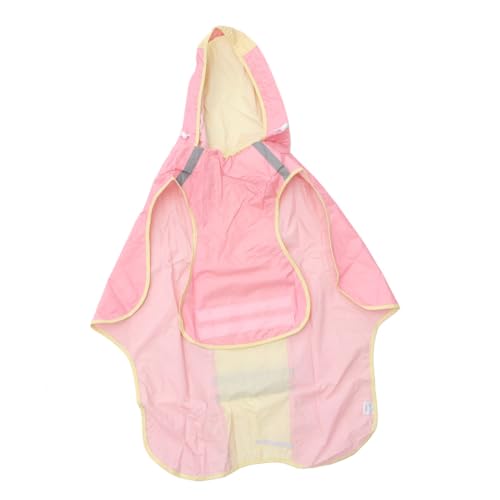 Sosoport 1Stk Hund Regenmantel Hunde Regenmantel wasserdichte Regenjacke insgesamt Haustier Hundekleidung wimperntusche Regenmantel für Hunde Regenmantel für Haustiere ärmellos Poncho Rosa von Sosoport