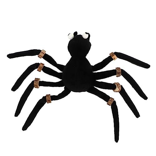 Sosoport 1Stk Katzenspielzeug für Kätzchen Haustierspielzeug Hunde Kätzchen Kätzchenfutter Halloween Halloween Toys Party-Spinne Spinnenstütze Plüsch Black von Sosoport